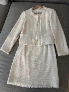 アナイ 上品ラメ入りツイードセットアップ 卒業式 入学式