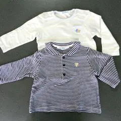 familiar ボ－ダ－ 長袖Tシャツ 2枚セット