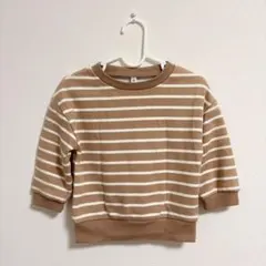 ボーダー裏起毛トレーナー90サイズ