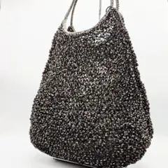 【美品】 アンテプリマ トートバッグ ハンド ショルダー ラウンド ワイヤー 黒
