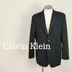 カルバンクラインCalvinKleinシングルテーラードジャケット黒ブラック40