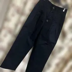 GU ブラックカジュアルパンツ ハイウエスト