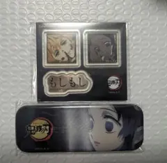 鬼滅の刃 ダイニング 缶バッジ ステッカー セット　胡蝶しのぶ