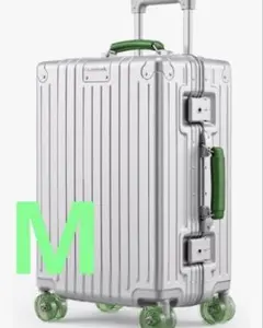 スーツケース Mサイズ 56L TSAロック シルバー ダブルTSAロック - メルカリ