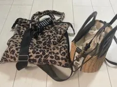 BAYFLOW ベイフロー3WAYキルトトート　カゴバック2点