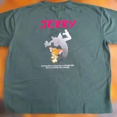 トムとジェリー 半袖Tシャツ ダークグリーン
