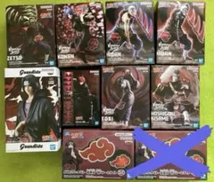 ナルト疾風伝　暁　フィギュア　ルームライト　9点セット