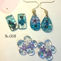 SALE♡ハンドメイドレジンピアス　３点セット