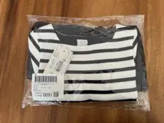 プチバトー　ワンピース　ネイビー　ボーダー　半袖　104cm