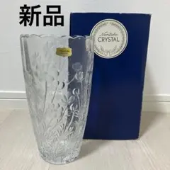 未使用品　箱付き　Noritake CRYSTAL　ノリタケ　ガラス　花瓶　花器