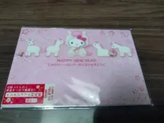 サンリオ　ハガキ　ハローキティ 新年メッセージカード 4枚　馬年　年賀状