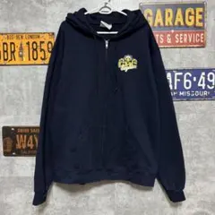 な*じ様 Champion チャンピオン フルジップパーカー ネイビー L 古着