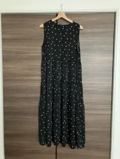 ロペピクニック ドット柄ロング丈ワンピース