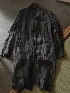 the viridi anneヘリンボーンダークグレー ロングコート サイズ3