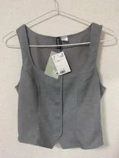 新品 H＆M ブラックリネンジレのサムネイル