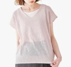 ロペピクニック　ニットプルオーバー