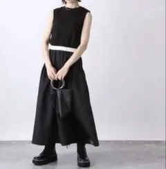 新品　JEANASIS カットドッキングジャガードワンピース