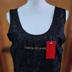 ロベルタ・ディ・カメリーノ　エプロン　黒レース　タグ付き　新品未使用