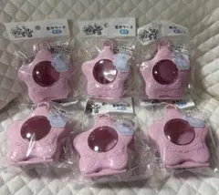 【新品未使用】セリア ぬい活 窓付きケース 星型 6個セット ピンク
