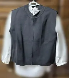 グレー ニットベスト 2点セット