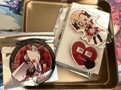ハズビンホテル アニメイトカフェ　チャーリー ヴァギー 缶バッジ ミニアクスタ