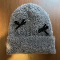 SHOO LA RUE リボン付きシャギーニット帽のサムネイル