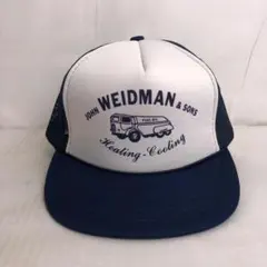 【USA古着】WEIDMAN ビンテージ メッシュキャップ ツートンカラー 紺白