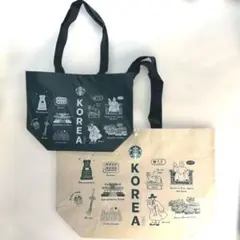 【新品】韓国スタバ限定　トートバッグ　新品　2個セット