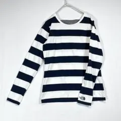 ザ・ノース・フェイス　長袖　カットソー　Tシャツ　ボーダー　太ボーダー　Sサイズのサムネイル