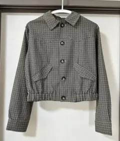 MOUSSY チェック柄 クロップドジャケットのサムネイル