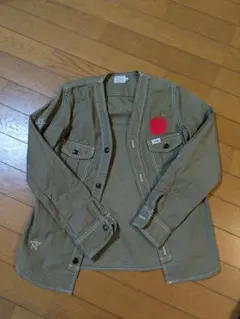 LEEミリタリーシャツ襟なし【150サイズ】