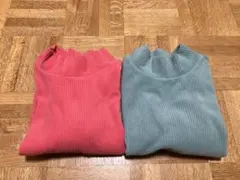 UNIQLO ユニクロ　リブタートル フリース ２枚セット　120