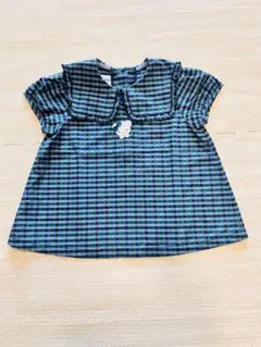 familiar チェック柄襟付きシャツ 90サイズ　美品