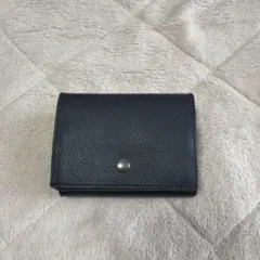 COACH 三つ折り財布 ネイビー レザー