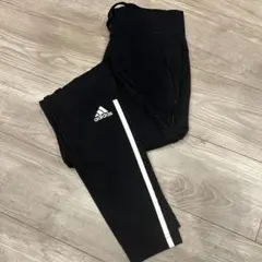 adidas 黒 ジャージパンツ