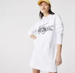 LACOSTE クロコロゴプリント スウェットフーディワンピースのサムネイル