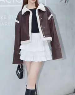 インパン裏地付きレースフリルティアードミニスカート[tu1459] グレイル