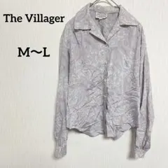 The Villager【M〜L】レディーストップス　長袖シャツ　ペイズリー柄