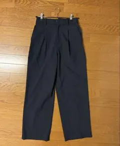 ユニクロ タックワイドパンツ ネイビー 69NAVY