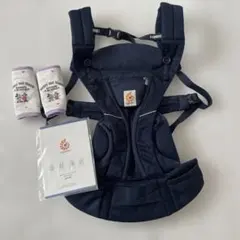 美品　Ergobabyエルゴベビー オムニブリーズ　抱っこ紐　　ネイビー