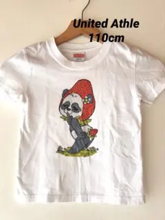 United Athle パンダ いちご プリントTシャツ 110cm レトロ柄のサムネイル