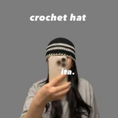 再販✨クロシェハット クラッシャーハット ニット帽 ビーニー