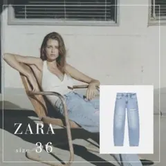 ZARA バギーレースデニム　36