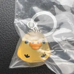 リラックマ　クリアマスコットチャーム　めじるしアクセサリー　キイロイトリ