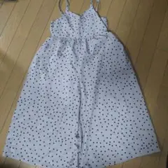 GU 水玉模様 オーバーオール