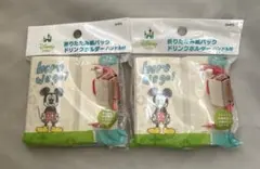 新品 ディズニー ミッキーマウス 折りたたみ紙パックドリンクホルダー スケーター
