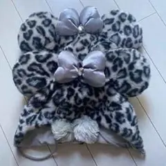 ディズニー ファンキャップ ヒョウ柄 グレー ミニー 2個 セット