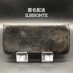 ILBISONTE イルビゾンテ 長財布 レザー ブラック