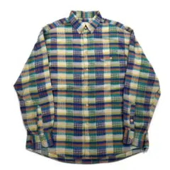MISSONI SPORT 90年代 ボタンダウンシャツ L グリーン イエローのサムネイル