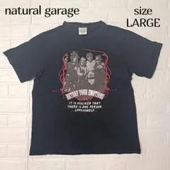 ナチュラルグレード グラフィックTシャツ#ロックT 黒 Lサイズ 希少 レア